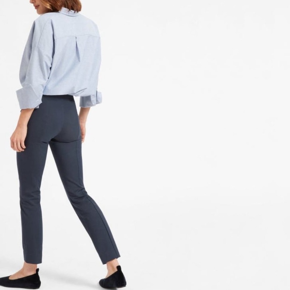 Navy dress pants skinny trouser everlane